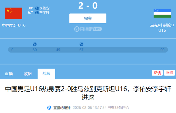 kaiyun-2-0！1-0！恭喜中国队，4胜亚洲冠军，历史首次，冲进世界杯稳了|国足|乌兹别克斯坦队|热身赛|男足|乌兹别克斯坦_新浪体育_新浪新闻
